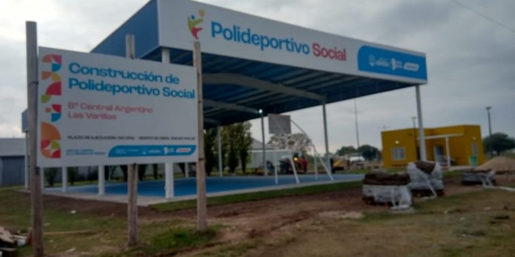 Avanzan las obras de la Posta Deportiva de B° Central Argentino