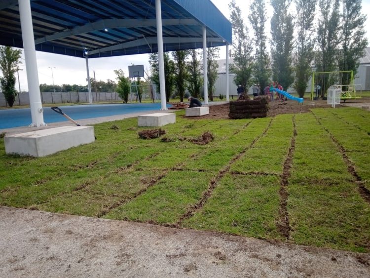 Avanzan las obras de la Posta Deportiva de B° Central Argentino