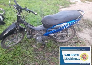 Sacanta: recuperaron una moto que había sido robada