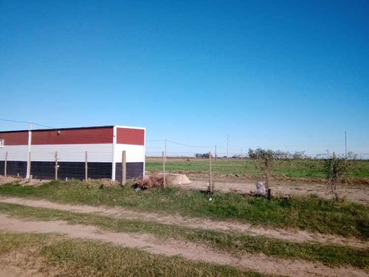 Instalación de módulos en predio del  Club Almafuerte