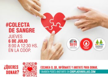 Nueva colecta de sangre organiza la Cooperativa