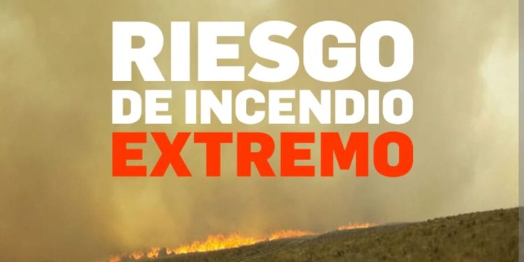 Desde hoy el riesgo de incendios es extremo en la provincia
