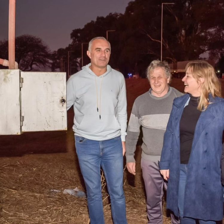 Inauguraron la nueva iluminación en el acceso sur de la ciudad