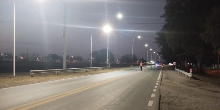 Inauguraron la nueva iluminación en el acceso sur de la ciudad