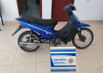 S. M. Laspiur: fue a registrar la moto y tenía pedido de secuestro por robo