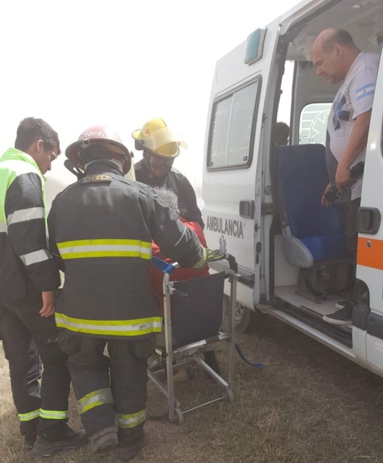 Accidente en Ruta 13: un muerto y 17 heridos en el choque ocurrido por el intenso viento y tierra