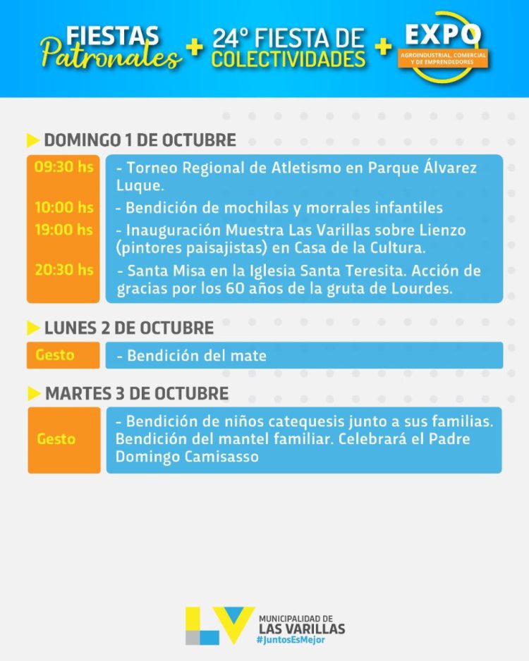 Presentación de actividades por las Fiestas Patronales de la ciudad