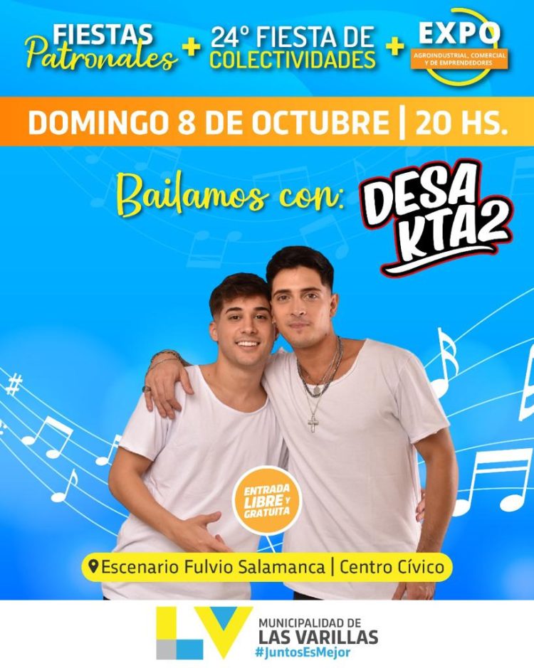 La Fiesta de Colectividades de Las Varillas volverá al Centro Cívico