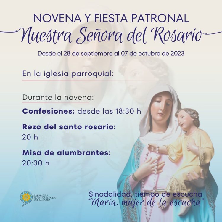 Este jueves comienza la Novena Parroquial