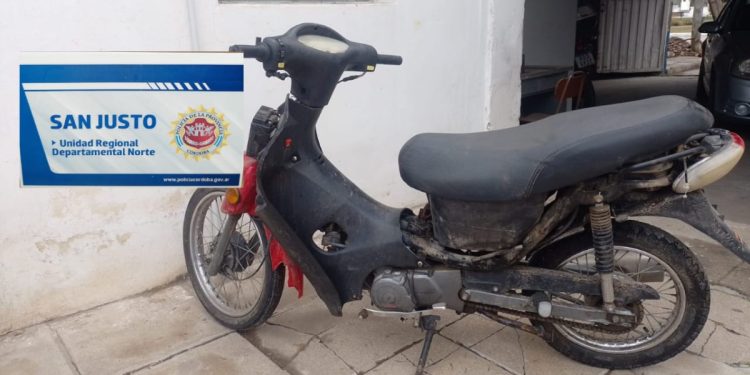 Recuperaron moto sustraída el sábado