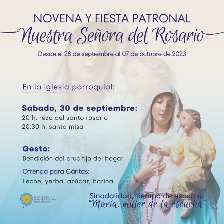 Esta noche continúa la novena Patronal