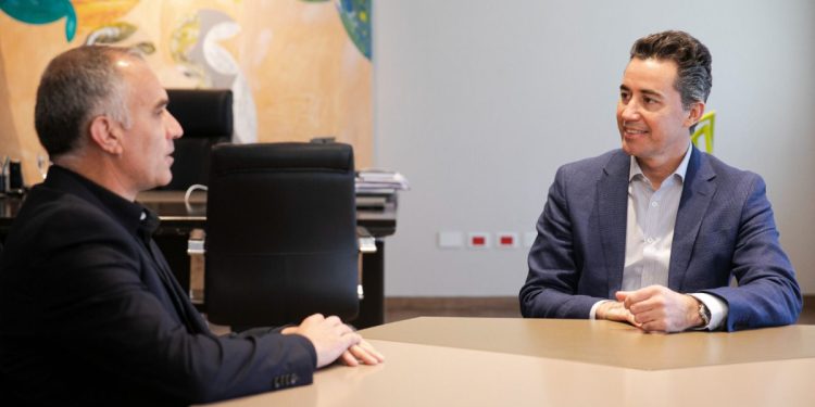 El Vicegobernador Calvo recibió al intendente Mauro Daniele