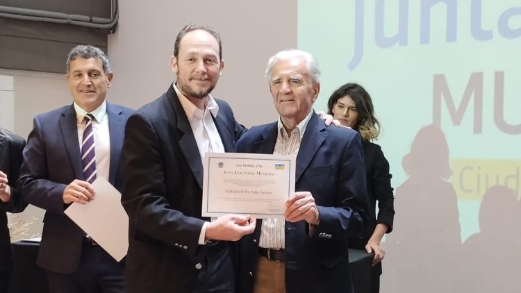 Mauro Daniele felicitó a los vecinos por su participación en las elecciones locales
