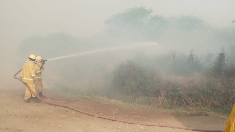 Ocurre ahora: incendio de gran magnitud en el Monte de Las Varillas