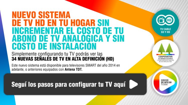 Pasos para acceder al sistema de TV HD sin costo de la Cooperativa
