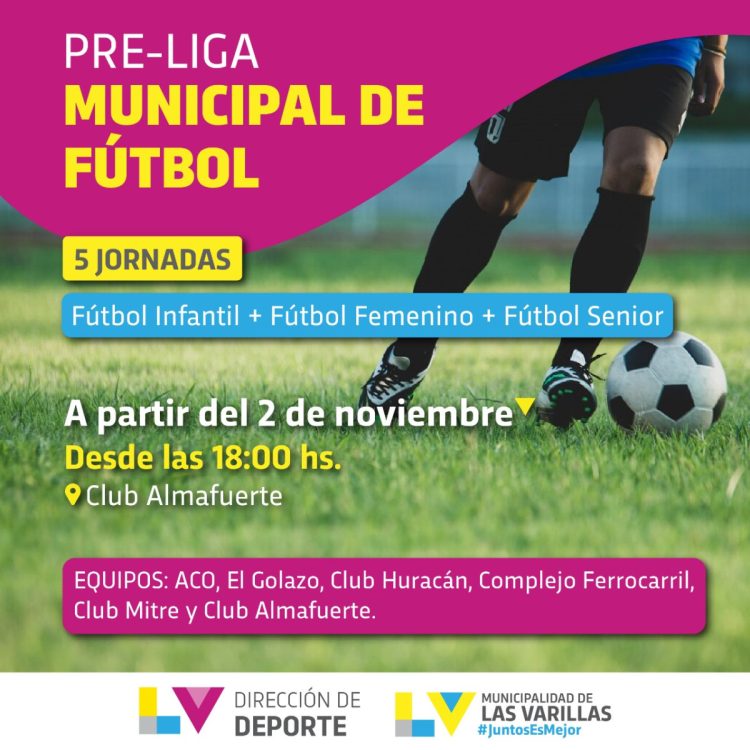 Presentación de la Pre-liga Municipal de Fútbol