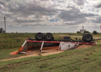 Accidente de un camión en la Ruta 13