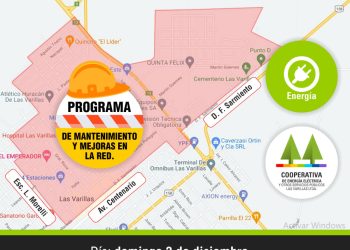 Corte  de energía de 3 horas este domingo en zona no industrial