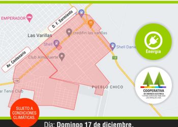 Corte de energía de 3 horas este domingo en el sudeste de la ciudad