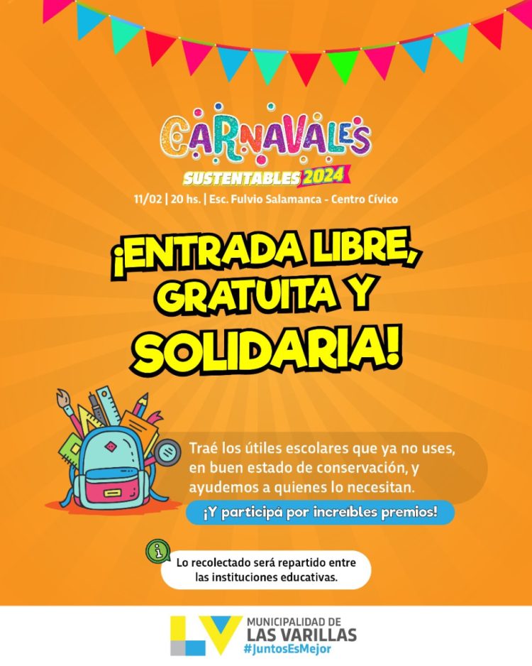 Presentación de los Carnavales de Las Varillas