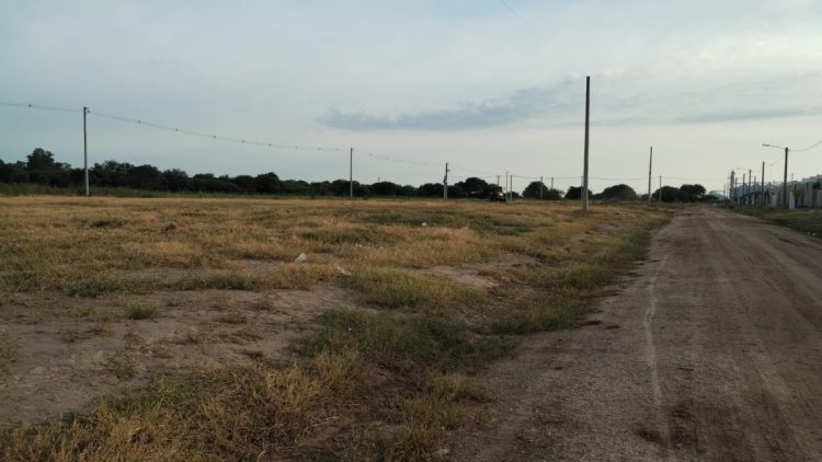 Desmalezan lotes contiguos a Aires del Este