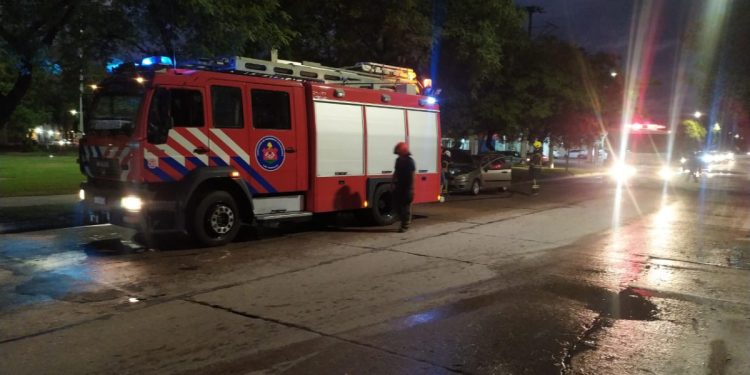 Principio de incendio rápidamente sofocado