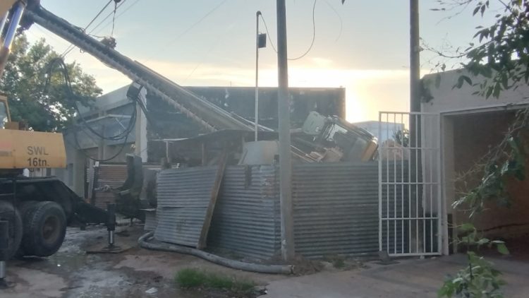 Accidente en obra construcción afectó servicios de la Cooperativa