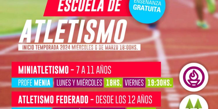Inicia  hoy sus actividades la Escuela de Atletismo de la Cooperativa