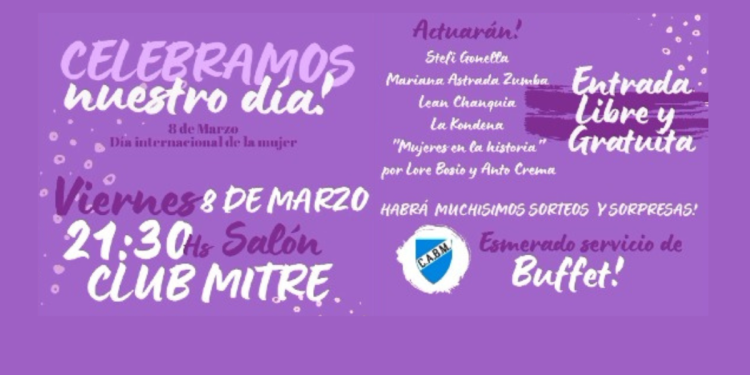 El Club Mitre festeja el día de la mujer
