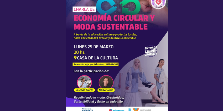 Reprogramaron charla de economía circular y moda sustentable