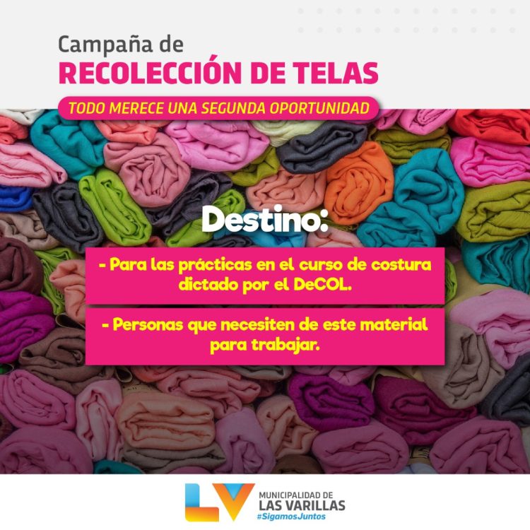 Comenzó  la campaña de recolección de telas