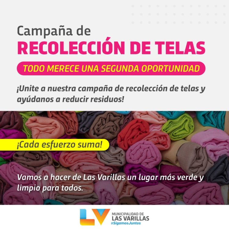 Comenzó  la campaña de recolección de telas