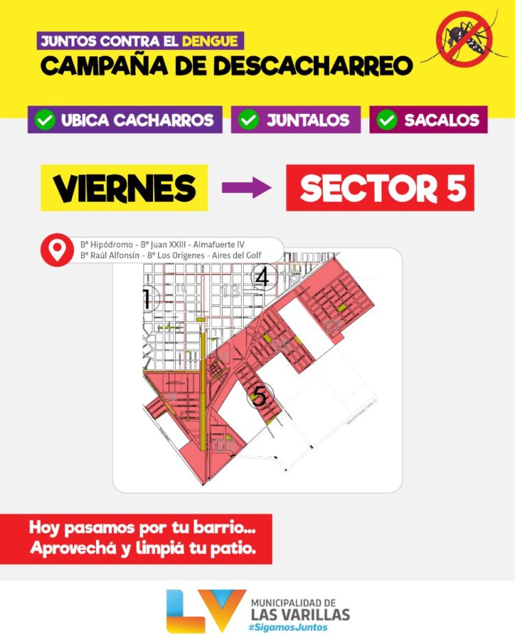 Continúa el recorrido de cuadrillas de la municipalidad para recoger desechos de patios
