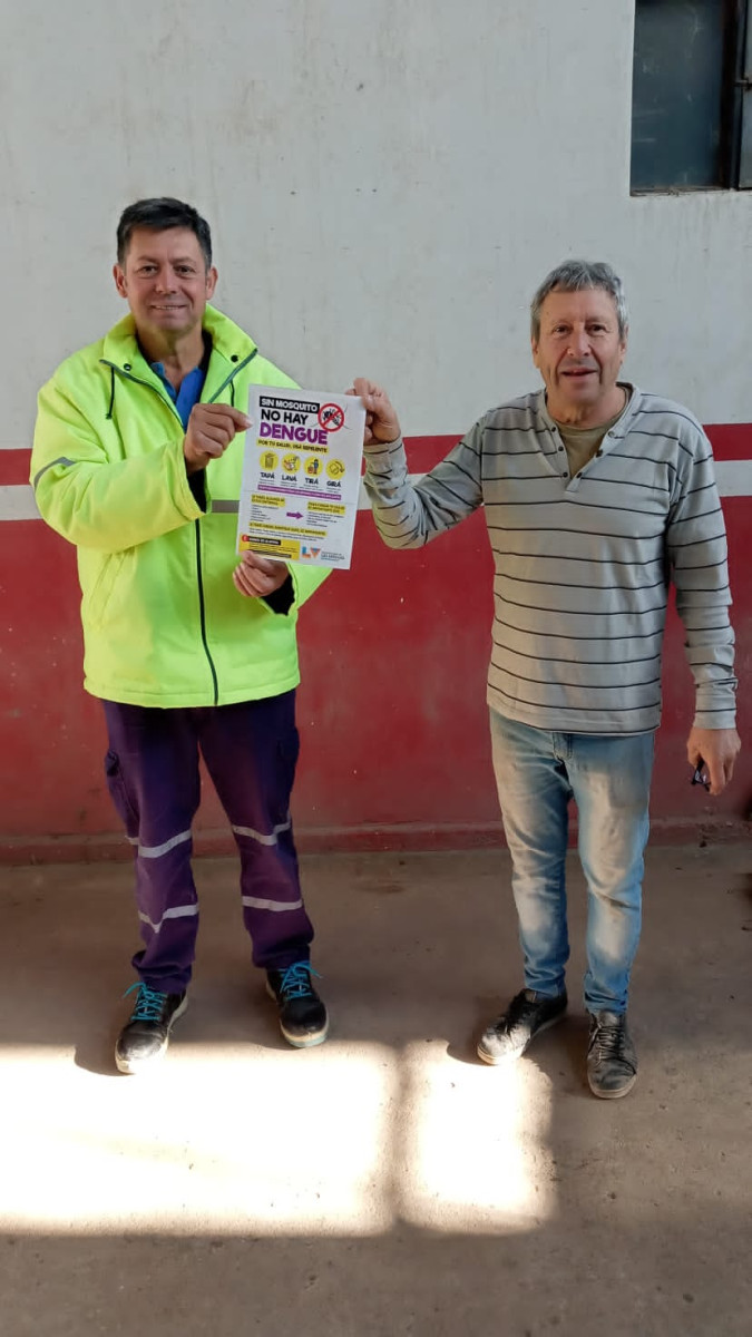 Dengue: el municipio realiza campaña informativa en empresas y comercios locales