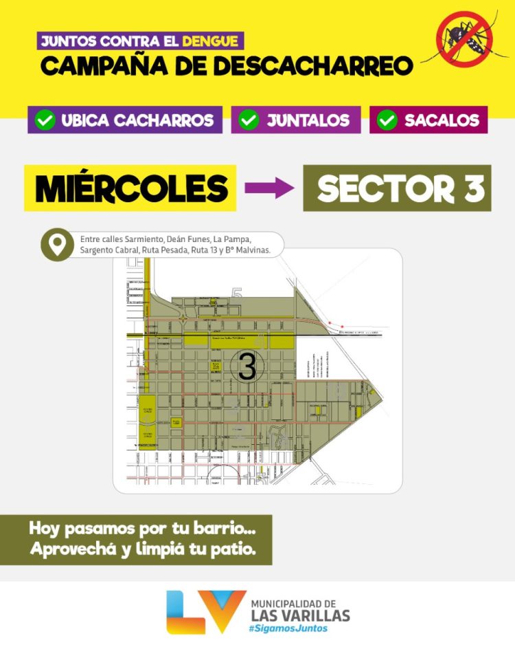 Continúa el recorrido de cuadrillas de la municipalidad para recoger desechos de patios