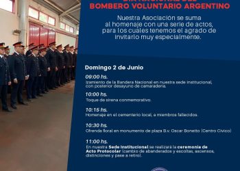 Actos por el Dia del Bombero Voluntario