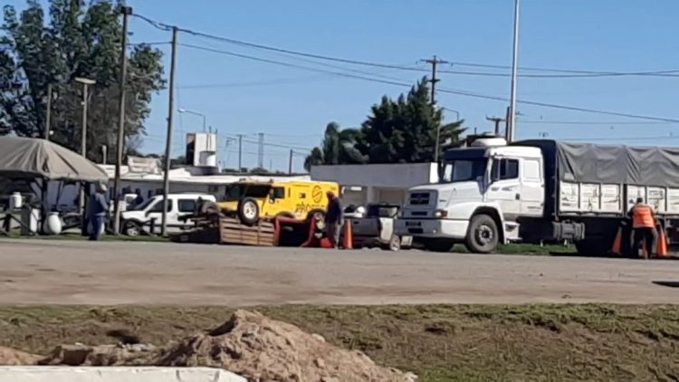 Accidente en Ruta 13, en el  ingreso este de la ciudad