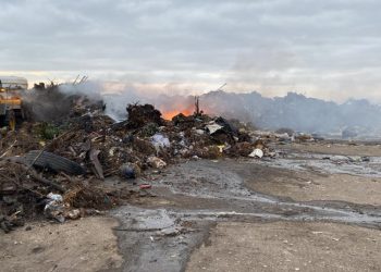 Controlaron incendio en el basural sur