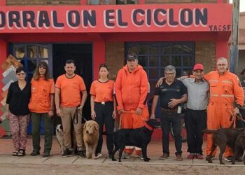 Regresó a Las Varillas el binomio K9, que trabajó en Corrientes en la búsqueda de Loan Peña