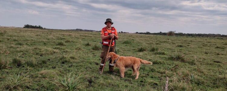 Regresó a Las Varillas el binomio K9, que trabajó en Corrientes en la búsqueda de Loan Peña