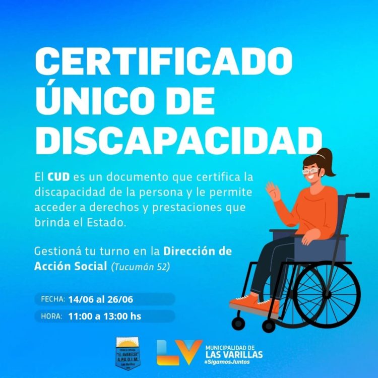 Operativo para tramitar certificados únicos de discapacidad