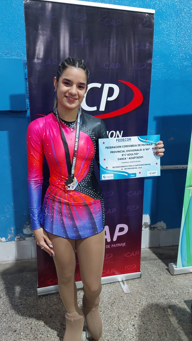 La varillense Alma Guzmán se consagró campeona provincial de Patín