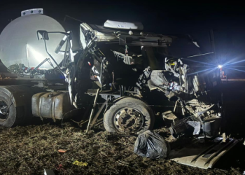 Choque de camiones en la RN 158