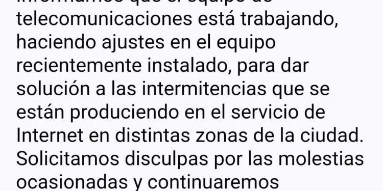La Cooperativa pide disculpas por las fallas en internet