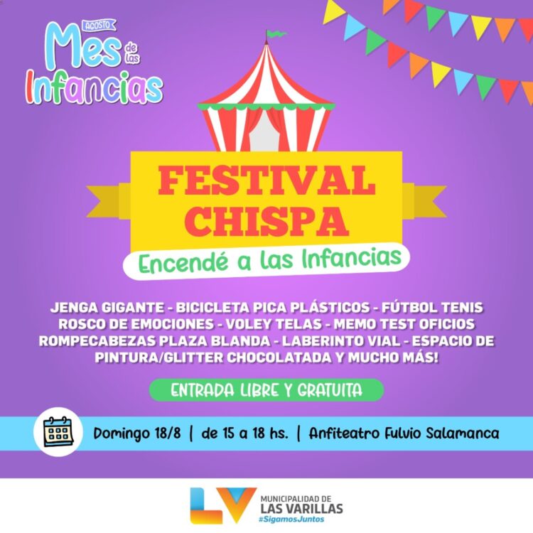 Actividades programadas para el mes de las Infancias