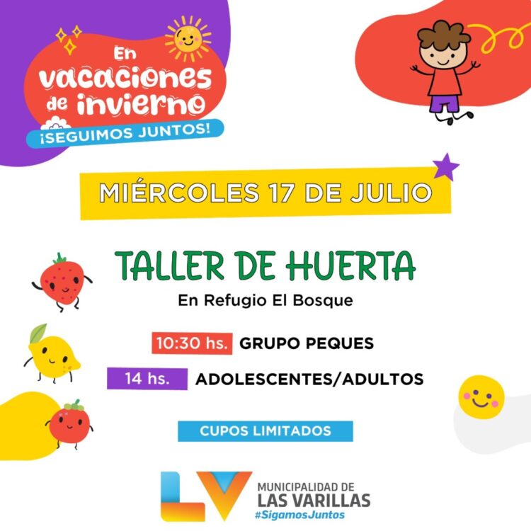Presentación de la agenda de actividades para las vacaciones de invierno