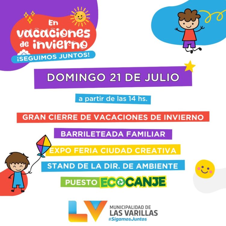 Presentación de la agenda de actividades para las vacaciones de invierno