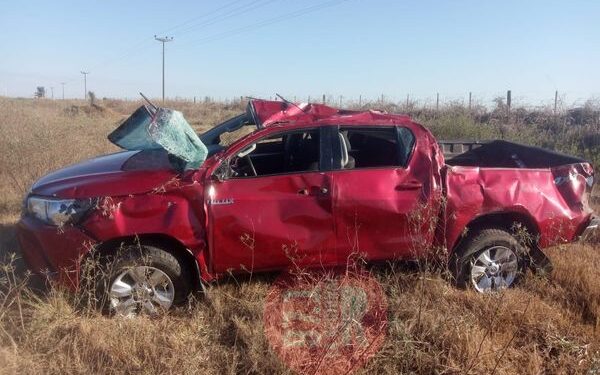 Choque en Las Varillas y vuelco en la RP 13