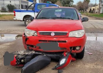 Motociclista con lesiones graves tras un accidente de tránsito