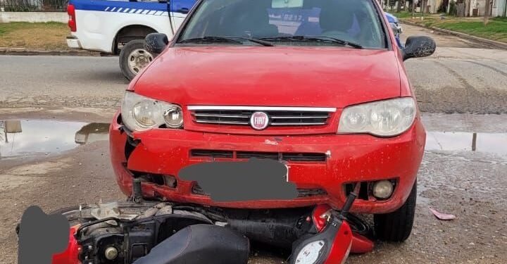 Motociclista con lesiones graves tras un accidente de tránsito